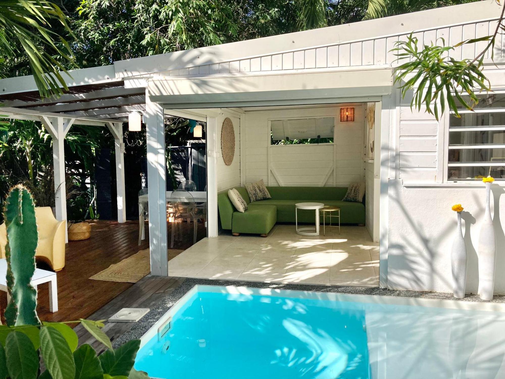 17 Les Palmes - Maison De Charme - Piscine Privee Et Acces Plage Sainte-Anne  Εξωτερικό φωτογραφία